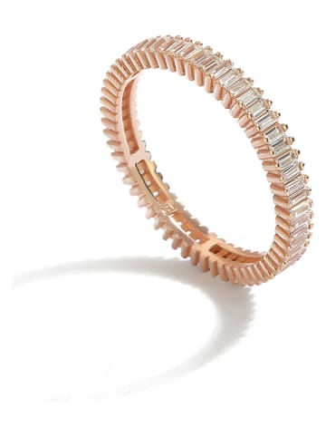 Miu Silver Rosévergulde ring met edelstenen
