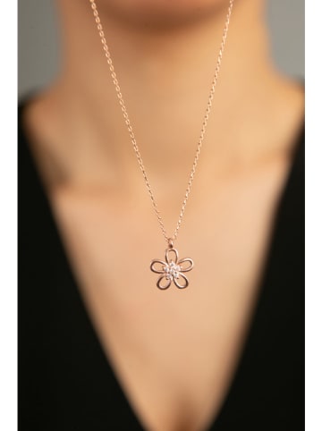 Miu Silver Rosévergold. Halskette mit Anhänger - (L)42 cm