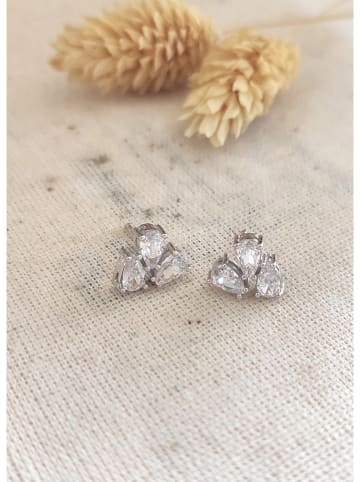 Miu Silver Zilveren oorstekers met edelstenen