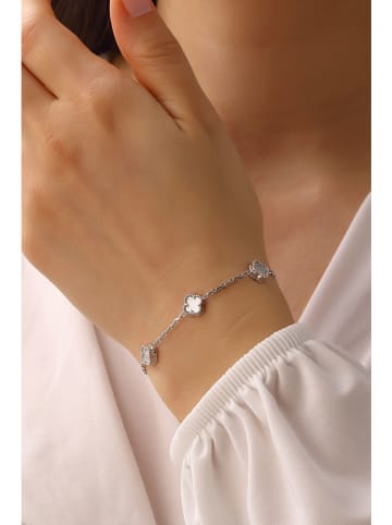 Miu Silver Srebrna bransoletka z masą perłową