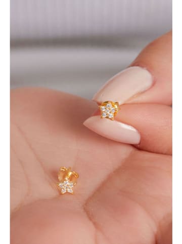 Miu Silver Vergold. Ohrstecker mit Edelsteinen