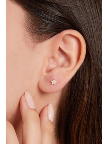 Miu Silver Vergold. Ohrstecker mit Edelsteinen