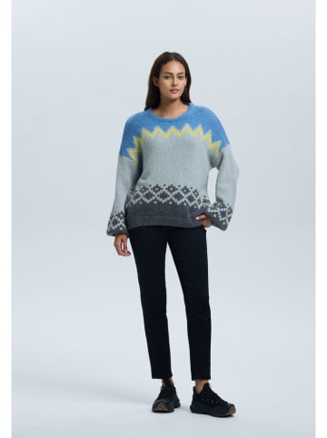 LUHTA Trui "Heikka" lichtblauw/blauw