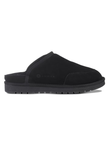 LUHTA Leren pantoffels "Hupsu" zwart
