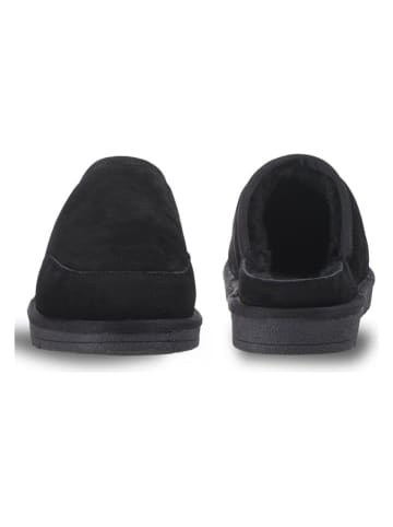 LUHTA Leder-Hausschuhe "Hupsu" in Schwarz