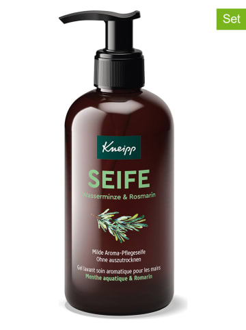Kneipp 3er-Set: Aroma-Pflegeseife "Wasserminze Rosmarin", je 250 ml