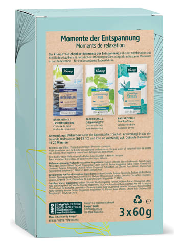 Kneipp 3tlg. Geschenkset "Momente der Entspannung", 3 Stück, je 60 g