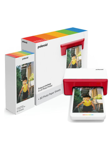 Polaroid Fotoprinterstarterbox "Hi Print 4x6" wit/rood