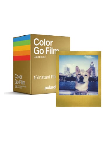 Polaroid Sofortbild-Film "Go Gold Frame" - 2x 8 Stück