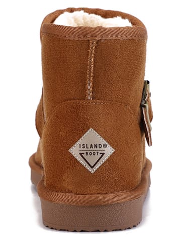 ISLAND BOOT Botki zimowe "Chapman" w kolorze jasnobrązowym