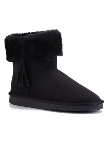 ISLAND BOOT Botki zimowe "Cinnamon" w kolorze czarnym