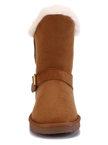 ISLAND BOOT Winterboots "Coral" in Hellbraun