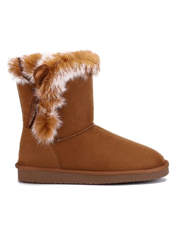 ISLAND BOOT Winterstiefel "Cora" in Hellbraun
