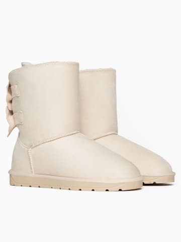 ISLAND BOOT Botki zimowe "Bowie" w kolorze beżowym