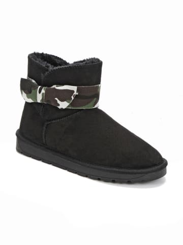 ISLAND BOOT Winterboots "Winny Camo" in Schwarz