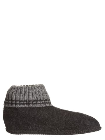 kitz-pichler Wollfilz-Hüttenschuhe "Kauns" in Schwarz/ Grau