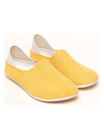 kitz-pichler Pantoffels "Linen Slip-On" geel