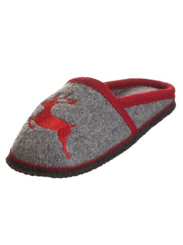 kitz-pichler Pantoffels "Virgen" grijs/rood