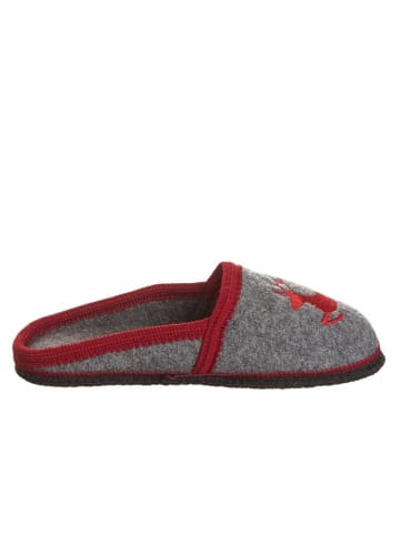 kitz-pichler Pantoffels "Virgen" grijs/rood