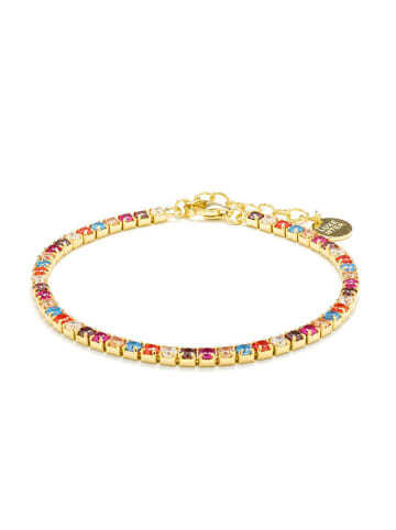 Luxenter Beschicht. Armkette mit Edelsteinen