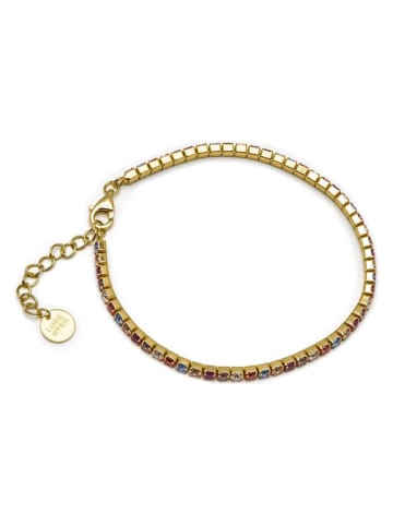 Luxenter Beschicht. Armkette mit Edelsteinen