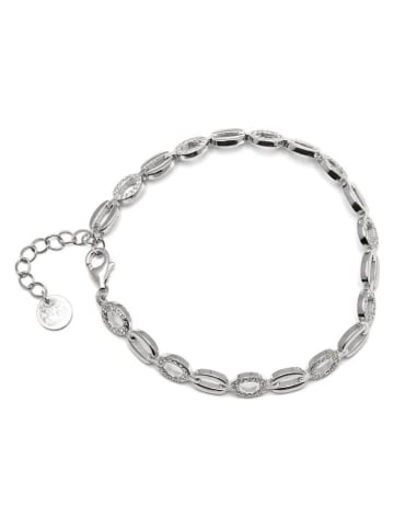 Luxenter Silber-Armkette mit Edelsteinen
