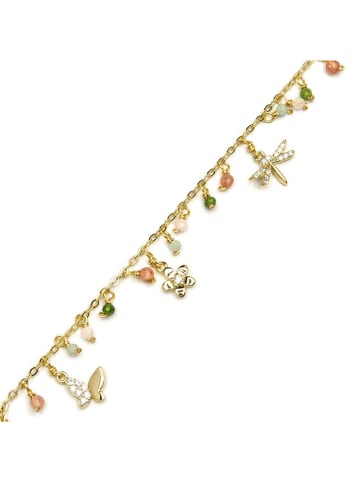 Luxenter Beschicht. Armkette mit Schmuckelementen