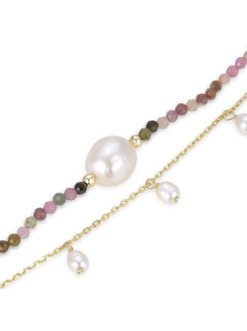 Luxenter Gecoate armband met parels