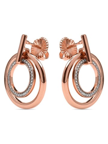 Luxenter Beschicht. Ohrstecker mit Edelsteinen