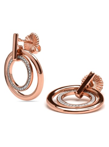 Luxenter Beschicht. Ohrstecker mit Edelsteinen