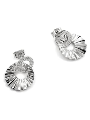 Luxenter Silber-Ohrstecker mit Edelsteinen
