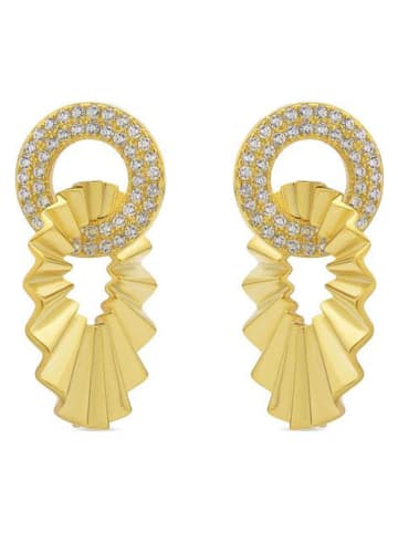 Luxenter Beschicht. Ohrstecker mit Edelsteinen