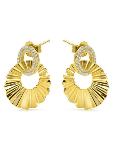 Luxenter Beschicht. Ohrstecker mit Edelsteinen