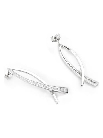 Luxenter Zilveren oorstekers met edelstenen