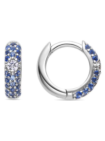 Luxenter Srebrne kolczyki-kreole z cyrkoniami