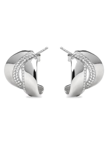 Luxenter Silber-Ohrstecker mit Edelsteinen