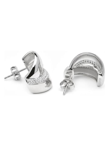 Luxenter Silber-Ohrstecker mit Edelsteinen