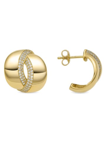 Luxenter Beschicht. Ohrstecker mit Edelsteinen