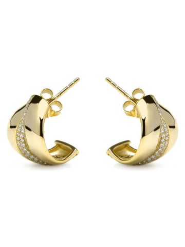 Luxenter Beschicht. Ohrstecker mit Edelsteinen