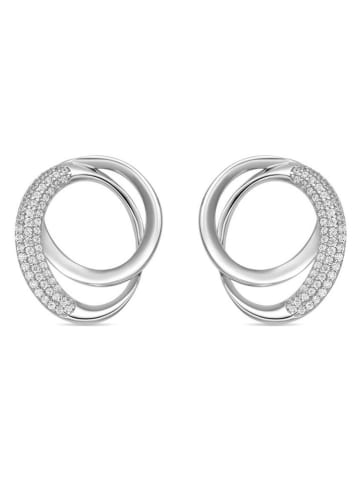Luxenter Silber-Ohrstecker mit Edelsteinen
