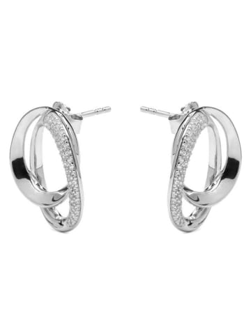 Luxenter Silber-Ohrstecker mit Edelsteinen