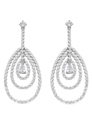 Luxenter Zilveren oorstekers met edelstenen