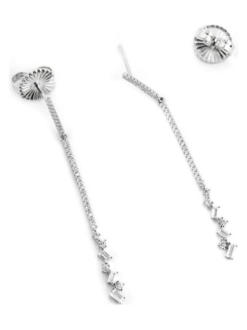 Luxenter Silber-Ohrstecker mit Edelsteinen