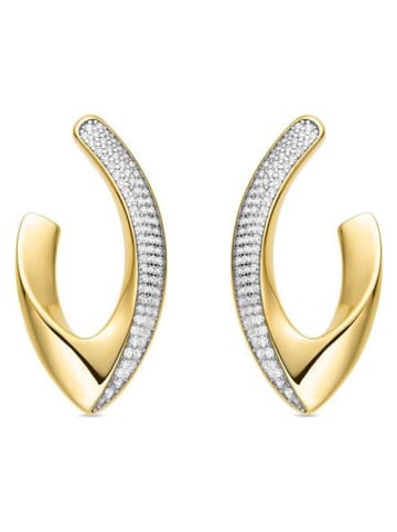 Luxenter Beschicht. Ohrstecker mit Edelsteinen