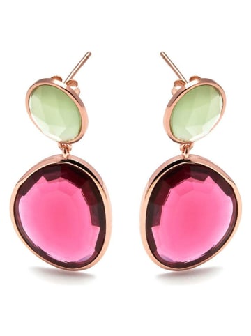 Luxenter Kolczyki-wkrętki z kwarcem