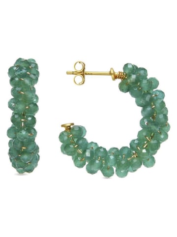 Luxenter Kolczyki-półkreole z kwarcem