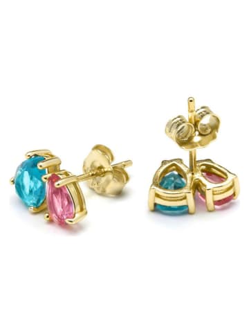 Luxenter Gecoate oorstekers met edelstenen