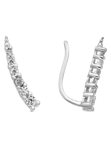 Luxenter Zilveren oorstekers met edelstenen