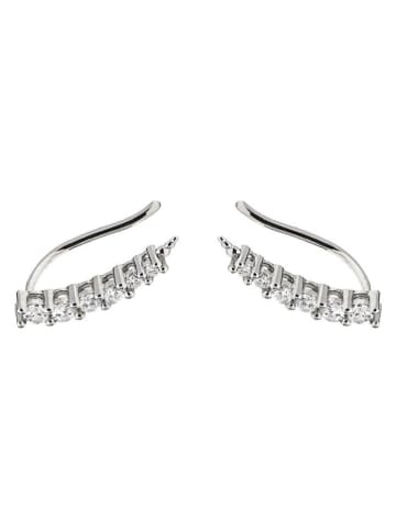 Luxenter Srebrne kolczyki-wkrętki z cyrkoniami