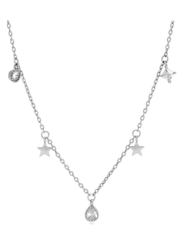 Luxenter Silber-Halskette mit Schmuckelementen